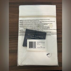 Ralph Lauren Organic Cotton Palmer Percale 2 King Pillowcases Sand Dune